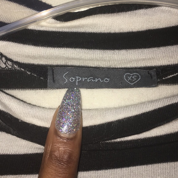 Striped Mockneck Shift Dress - Picture 3 of 3